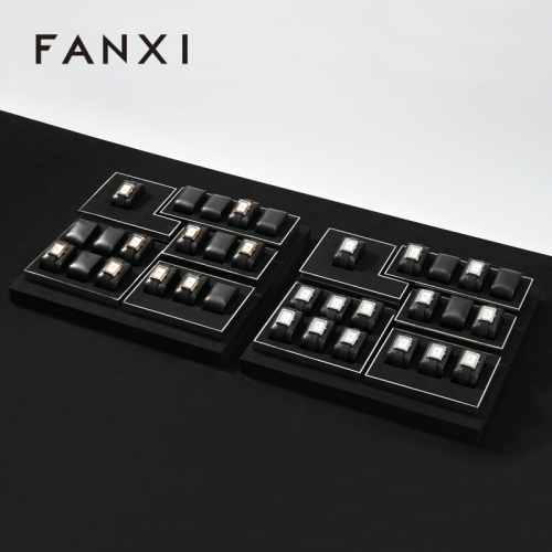 FANXI microfiber Black Metal high end Watch Display