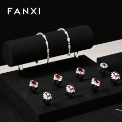 FANXI high end Microfiber Black Jewelry display set series
