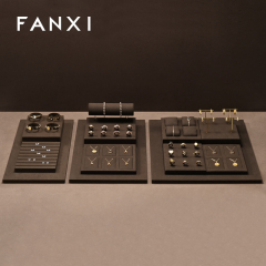 FANXI factory Coffee color Microfiber luxury jewellery display