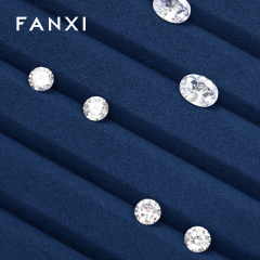 FANXI factory Blue Microfiber luxury jewellery display