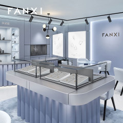 FANXI high quality grey MDF baking paint jewelry display