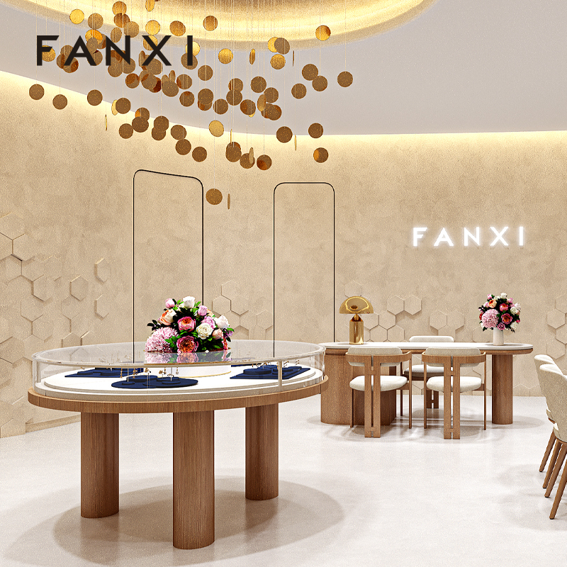 FANXI high quality Blue Microfiber display for jewelry