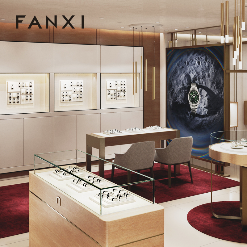 FANXI wholesale White Metal wrist watch display stand
