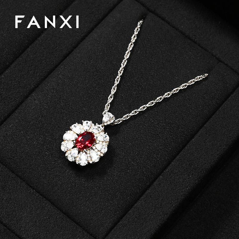 FANXI high end Microfiber Black Jewelry display set series