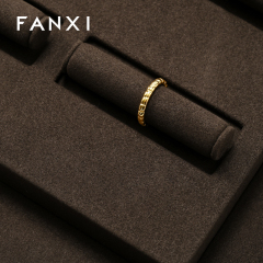FANXI factory Coffee color Microfiber luxury jewellery display