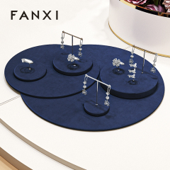 FANXI high quality Blue Microfiber display for jewelry