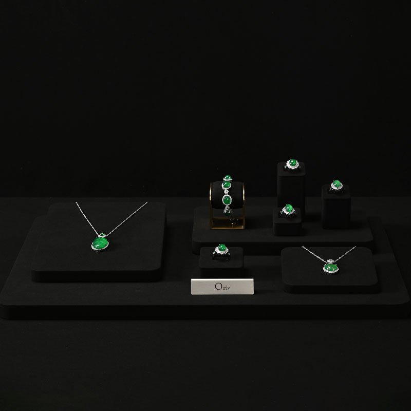FANXI wholesale Black microfiber luxury jewellery display