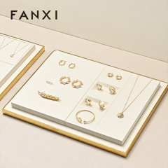 FANXI new arrival Beige metal luxury jewellery display