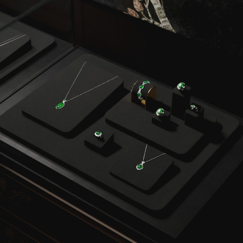 FANXI wholesale Black microfiber luxury jewellery display