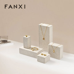 FANXI high end Original color Linen Jewelry Rack