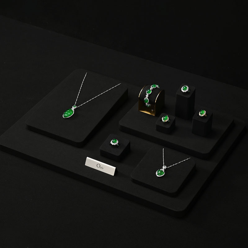 FANXI wholesale Black microfiber luxury jewellery display