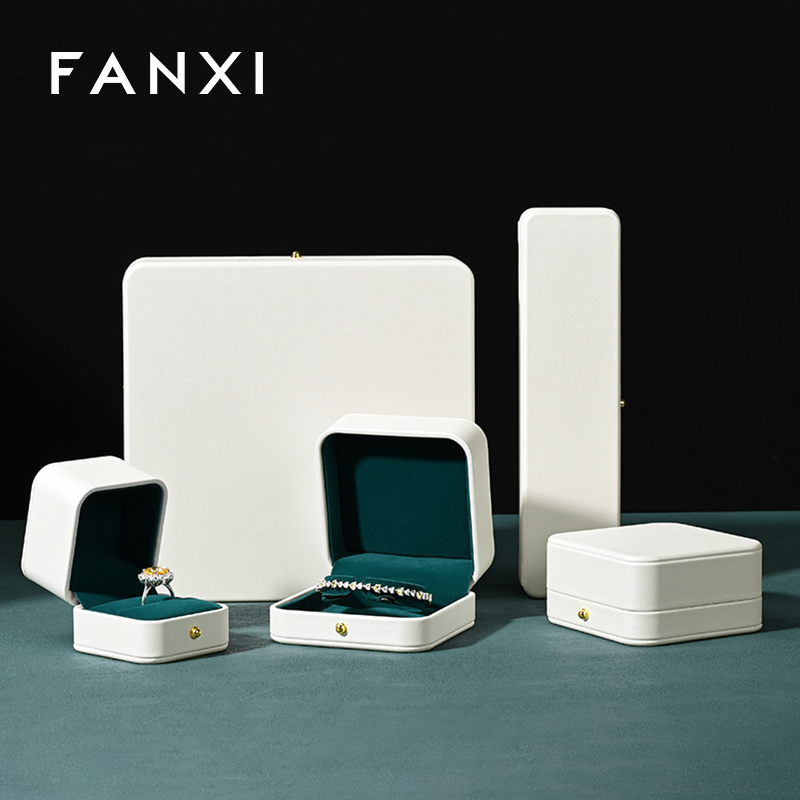 FANXI high quality aquamarine Velvet Jewelry box