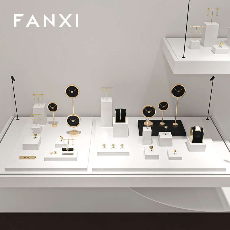 FANXI high end Black Baking paint and metal jewelry display