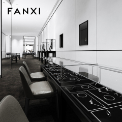 FANXI fashion Black metal luxury jewellery display
