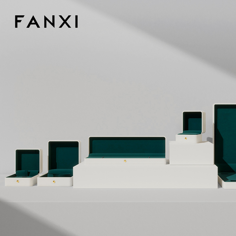 FANXI high quality aquamarine Velvet Jewelry box
