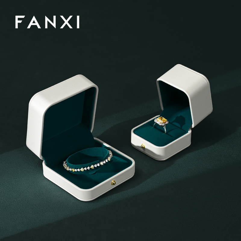 FANXI high quality aquamarine Velvet Jewelry box