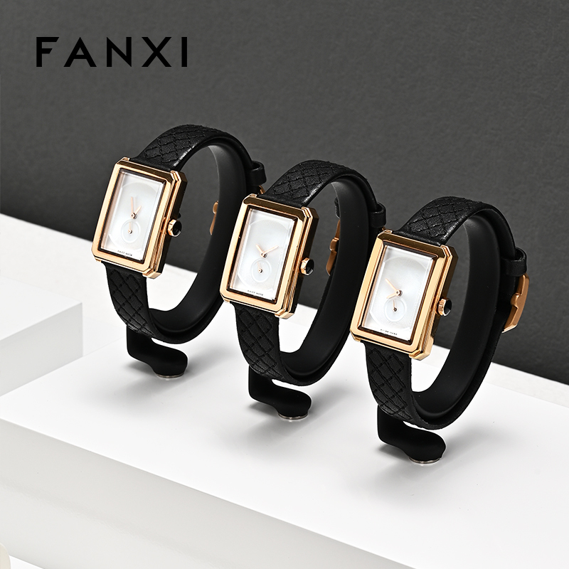 FANXI luxury Black Baking paint watch display set