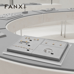 FANXI high end Grey Microfiber earring display
