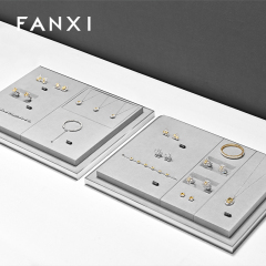 FANXI high end Grey Microfiber earring display