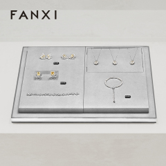 FANXI high end Grey Microfiber earring display