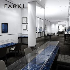 FANXI Custom Blue microfiber luxury jewellery display