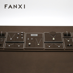 FANXI New arrival Coffee color metal Jewelry Display