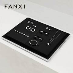 FANXI Hot sale Black metal luxury jewellery display