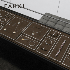 FANXI New arrival Coffee color metal Jewelry Display