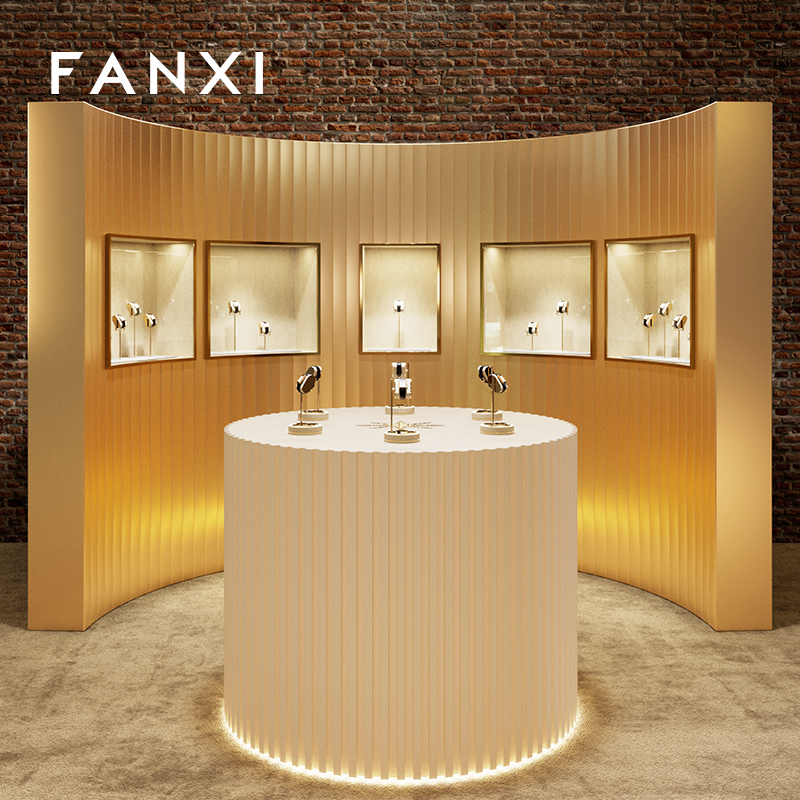FANXI High end Black Microfiber Metal watch stand