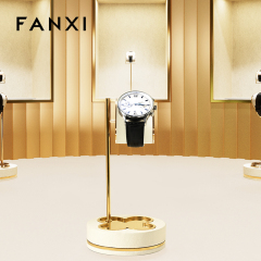 FANXI High end Black Microfiber Metal watch stand