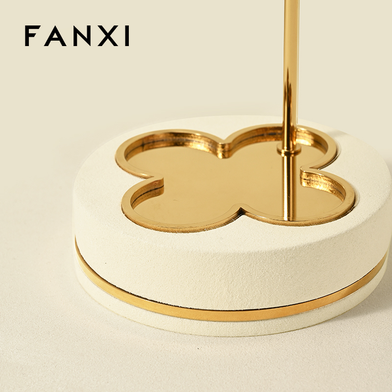 FANXI High end Black Microfiber Metal watch stand