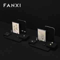 FANXI Fashion Black Microfiber Jewelry display set