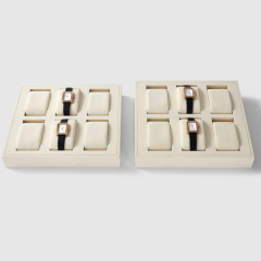 FANXI Custom microfiber Beige watch display set