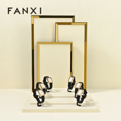 FANXI Custom Beige and black microfiber Jewelry set