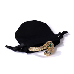 FANXI Fashion Velvet Black Jewelry Pouch