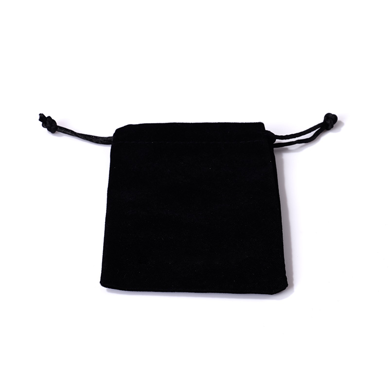 FANXI Fashion Velvet Black Jewelry Pouch