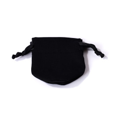 FANXI Fashion Velvet Black Jewelry Pouch