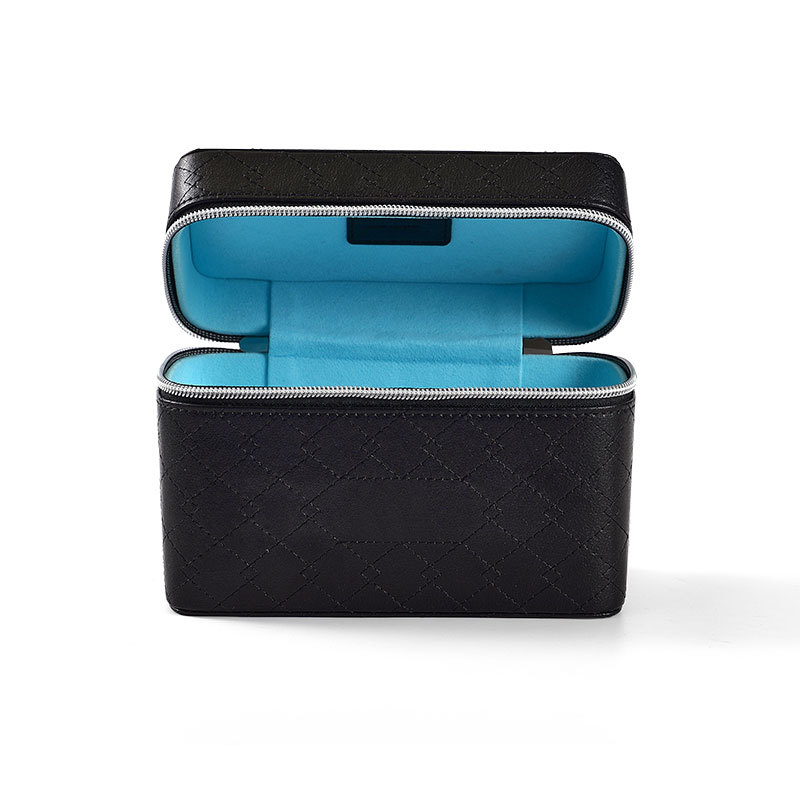 FANXI Custom Black leather microfber jewelry bag