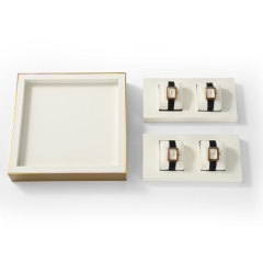 FANXI Custom Beige Metal leather Watch display props