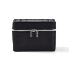 FANXI Custom Black leather microfber jewelry bag
