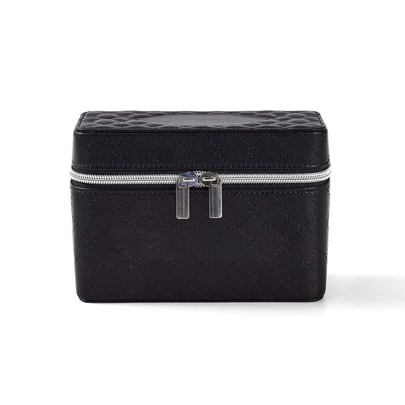 FANXI Custom Black leather microfber jewelry bag