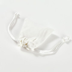 FANXI Off-white Suede Jewelry bags