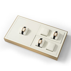 FANXI Custom Beige Metal leather Watch display props