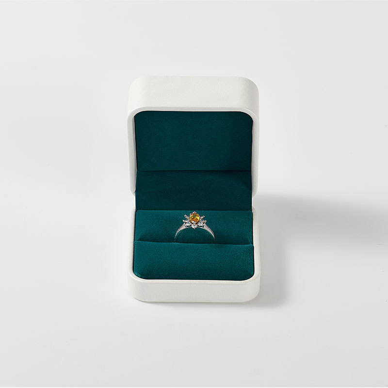 FANXI Custom Green leather Ring Box