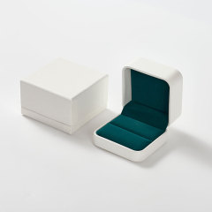 FANXI Custom Green leather Ring Box