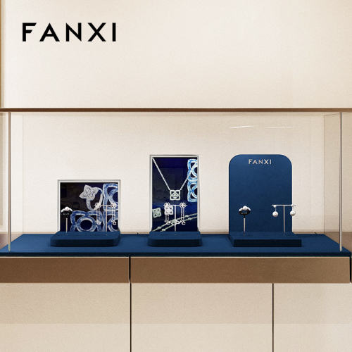 FANXI Luxury Multi-color metal Jewelry display set