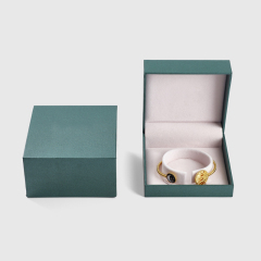 FANXI Green Custom Velvet Paper Jewelry box