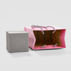 FANXI Factory Pink Coated paper ewelry bag