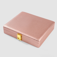FANXI Custom Pink Microfiber leather Jewelry box