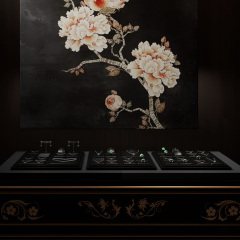 FANXI Luxury Black leather Jewelry display set